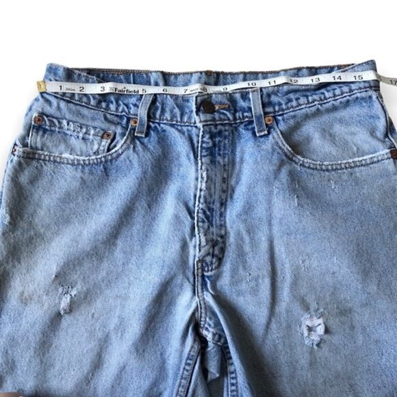 Levi's 550 Jeans Vintage 90s Relaxed Fit Distressed Size 8 - Picture 15 of 16